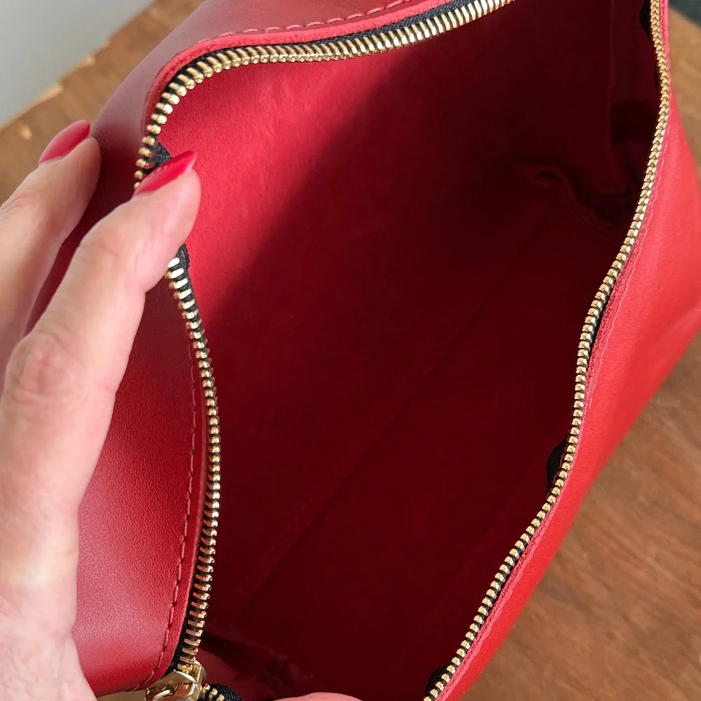 PLG X-Large Makeup Bag in Ruby NWOT - Picture 6 of 6